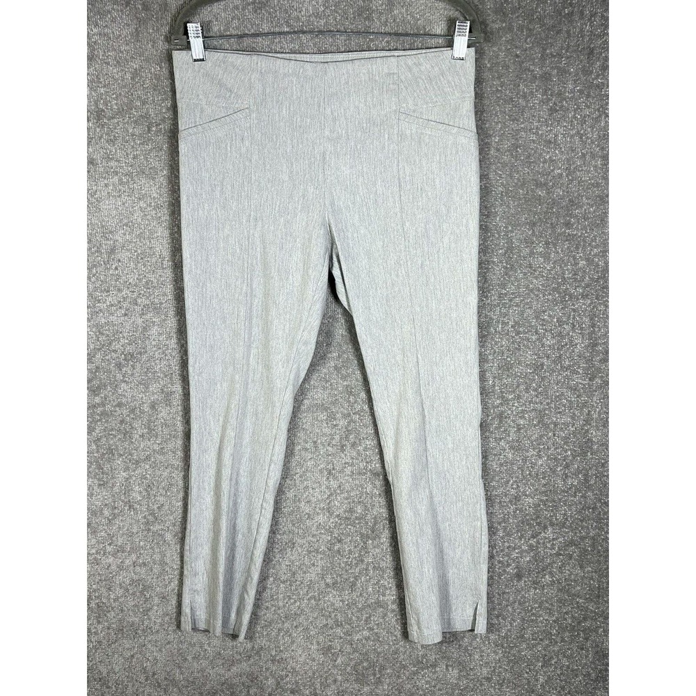 Joe B By Joe Benbasset Ankle Pants Womens Size Large Gray Stretch Pull On